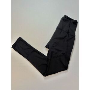 Thinx High Waisted Black Period Leggings w Pockets Moderate Absorbency Size XS